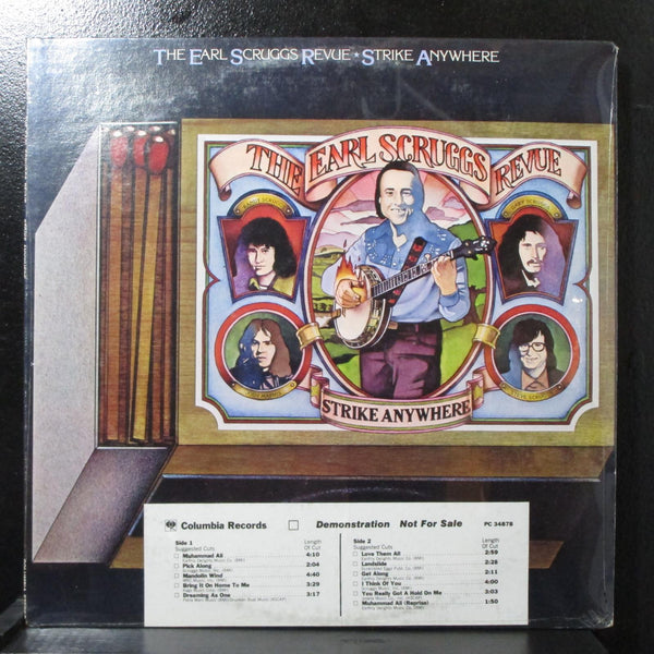 Earl Scruggs Revue - Strike Anywhere LP sealed Promo Columbia PC 34878 USA 1977 - Shuga Records