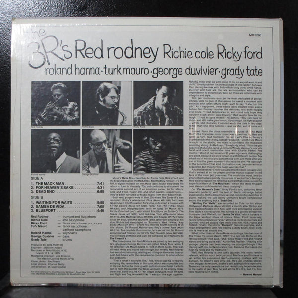 Rodney, Cole & Ford - The 3 R's LP sealed Muse MR 5290 USA 1982 - Shuga Records