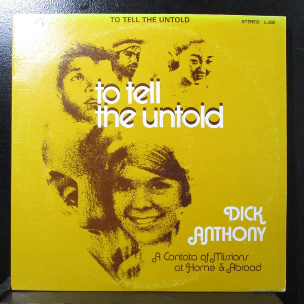 Dick Anthony - To Tell The Untold LP VG+ Moody Records L-202 USA 1971 - Shuga Records
