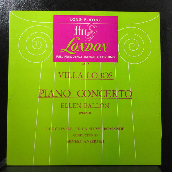 Ballon - Villa-Lobos: Piano Concerto LP VG+ Mono London LLP 77 USA 1949 - Shuga Records