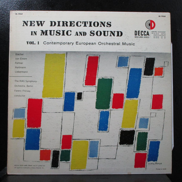 Fricsay - New Directions in Music and Sound Vol. 1 LP VG+ Decca DL 9769 USA 1955 - Shuga Records