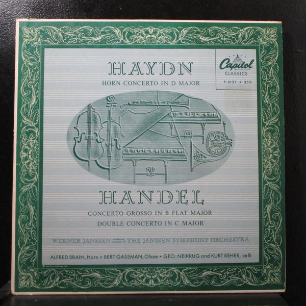 Janssen - Haydn: Horn Concerto In D Major LP VG+ Mono Capitol P-8137 USA - Shuga Records