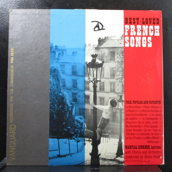 Martial Singher - Best Loved French Songs LP VG Mono Vanguard VRS 1079 USA - Shuga Records