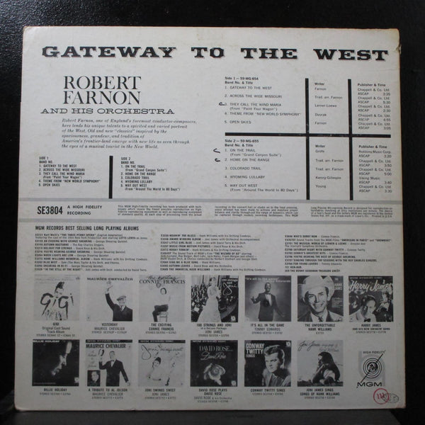 Robert Farnon - Gateway To The West LP VG+ MGM SE3804 USA 1959 - Shuga Records