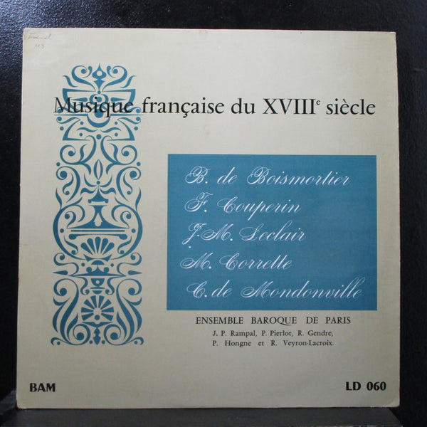 Ensemble Baroque De Paris - Musique Franaise Du XVIII Siecle LP VG+ BAM LD 060 - Shuga Records
