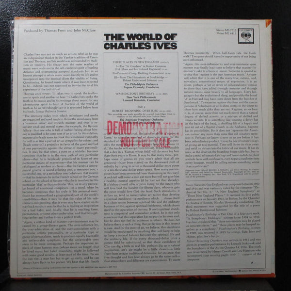 Various - The World Of Charles Ives LP sealed Mono Columbia ML 6415 USA - Shuga Records