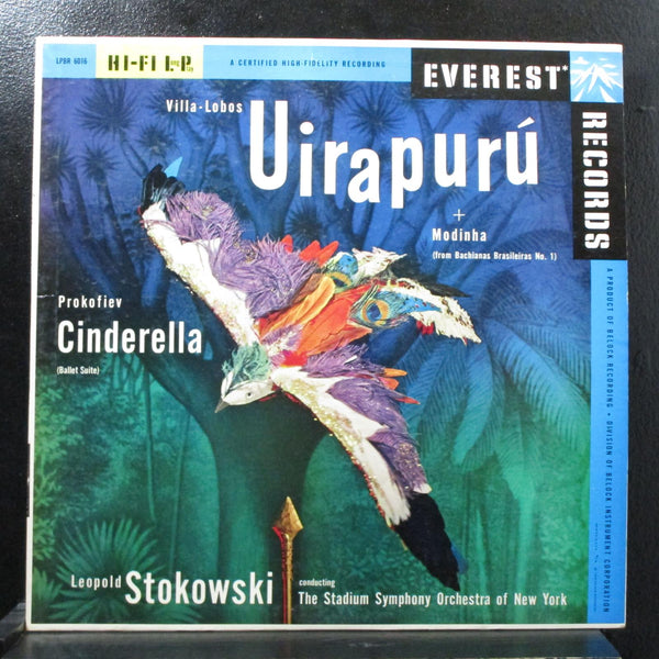 Stokowski - Villa Lobos: Uirapur LP VG+ Mono 1st Everest LPBR 6016 USA 1962 - Shuga Records