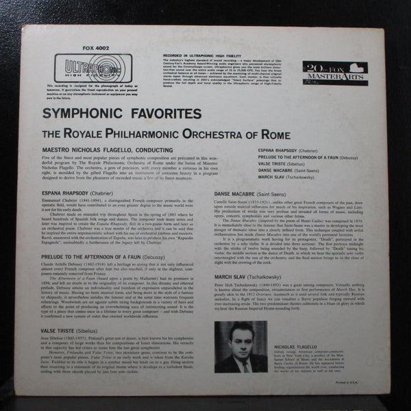 Flagello - Symphonic Favorites LP VG+ Mono 20th Fox FOX 4002 USA - Shuga Records