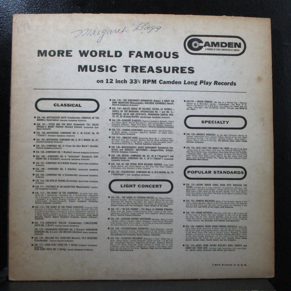 Festival Concert Orchestra - Rimsky-Korsakoff: Capriccio Espagnol LP VG CAL-150 - Shuga Records