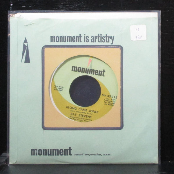 Ray Stevens - Along Came Jones / Yakety Yak 7" Mint- Monument Mn 45-1150 lbl var - Shuga Records