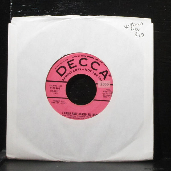 Sylvia Syms - I Could Have Danced All Night 7" VG Promo Decca 9-29903 USA 1956 - Shuga Records