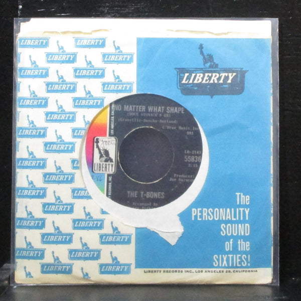 The T-Bones - No Matter What Shape / Feelin' Fine 7" VG+ Liberty 55836 label var - Shuga Records