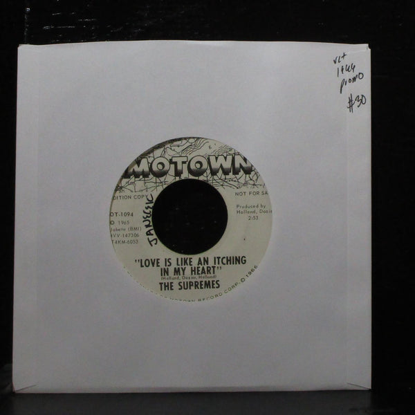 The Supremes - Love Is Like An Itching In My Heart 7" VG+ Promo Motown MOT-1094 - Shuga Records