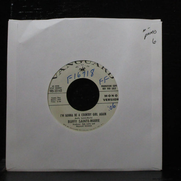 Buffy Sainte-Marie - I'm Gonna Be A Country Girl Again 7" Mint- Promo VRS-35143 - Shuga Records