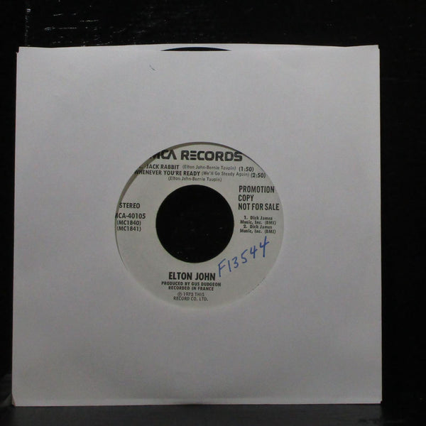 Elton John - Saturday Night's Alright For Fighting 7" VG+ Promo MCA-40105 USA - Shuga Records