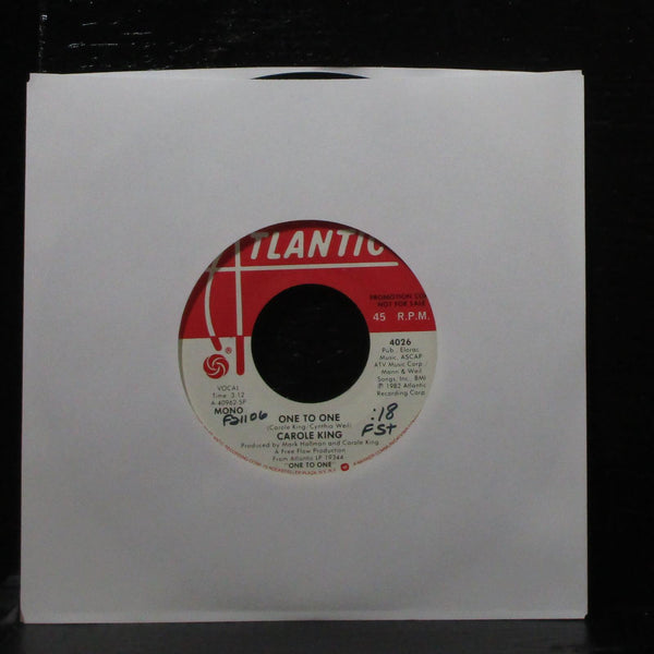 Carole King - One To One 7" VG+ Promo Atlantic 4026 USA 1982 - Shuga Records