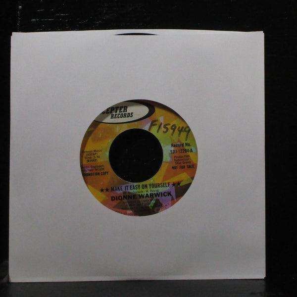 Dionne Warwick - Make It Easy On Yourself 7" Mint- Promo Scepter SDJ-12294 USA - Shuga Records