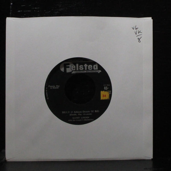 Kathy Linden - Billy / If I Could Hold You In My Arms 7" VG Felsted 45-AF.102 UK - Shuga Records