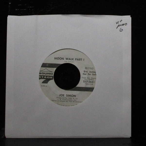 Joe Simon - Moon Walk Part I & II 7" VG+ Promo Sound Stage 7 SS7-2651 USA 1969 - Shuga Records