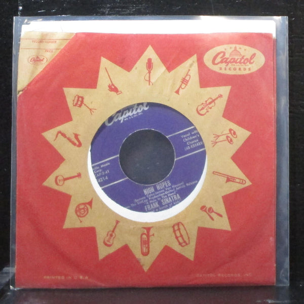 Frank Sinatra - High Hopes / All My Tomorrows 7" VG+ Capitol F4214 USA 1959 - Shuga Records