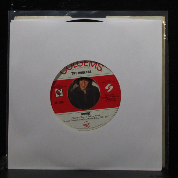 The Monkees - Pleasant Valley Sunday / Words 7" VG+ Colgems 66-1007 USA 1967 - Shuga Records