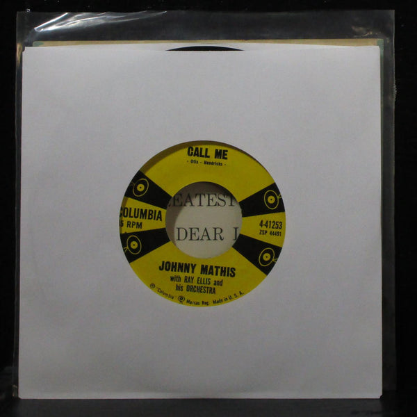 Johnny Mathis - Call Me / Stairway To The Sea 7" VG+ Columbia 4-41253 USA 1958 - Shuga Records