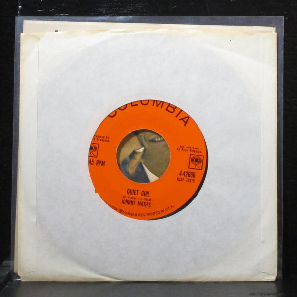 Johnny Mathis - What Will Mary Say / Quiet Girl 7" VG Columbia 4-42666 USA 1963 - Shuga Records