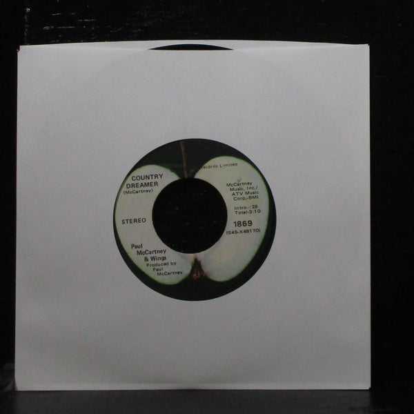 Paul McCartney & Wings - Helen Wheels / Country Dreamer 7" VG+ Apple 1869 USA - Shuga Records