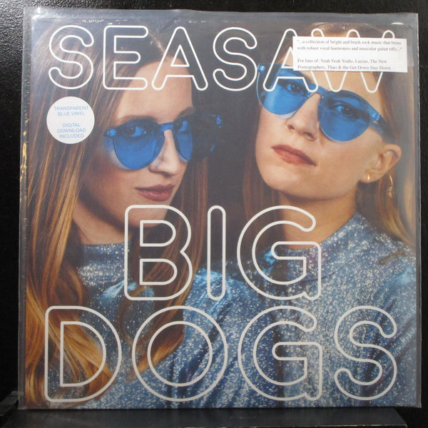 Seasaw - Big Dogs LP sealed MP3 + poster USA 2018 blue vinyl - Shuga Records