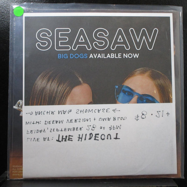 Seasaw - Big Dogs LP sealed MP3 + poster USA 2018 blue vinyl - Shuga Records