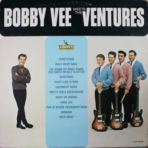 Bobby Vee Meets The Ventures ‎– Bobby Vee Meets The Ventures - VG+ LP Record 1963 Liberty USA Mono Vinyl - Rock & Roll