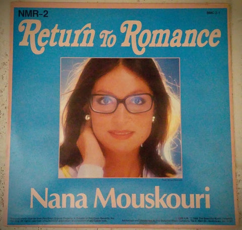 Nana Mouskouri ‎- Return To Romance - Mint- Stereo 1988 USA - Folk / International