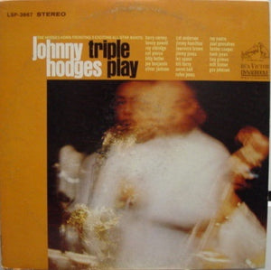 Johnny Hodges ‎– Triple Play - VG Lp Record 1967 USA Stereo Original Vinyl - Jazz - Shuga Records