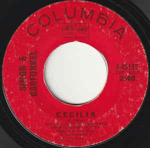 Simon & Garfunkel ‎– Cecilia - Mint- - 7" 45 Single Record 1970 USA Vinyl - Folk Rock - Shuga Records