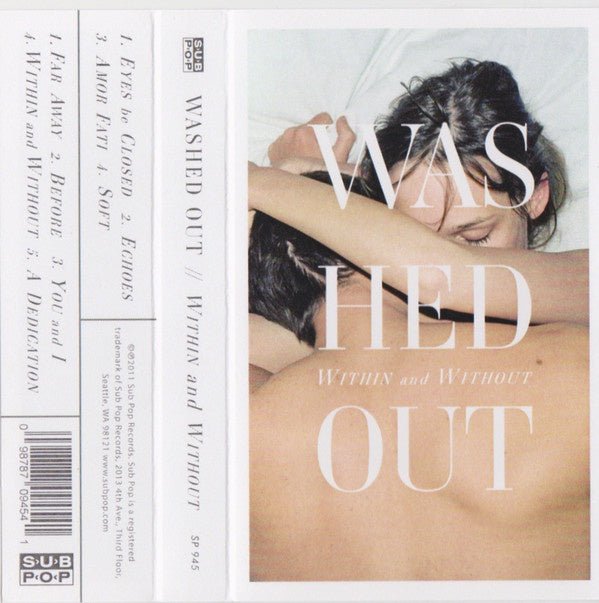 Washed Out ‎– Within And Without - New Cassette 2020 Sub Pop USA White Tape - Electronic / Pop - Shuga Records