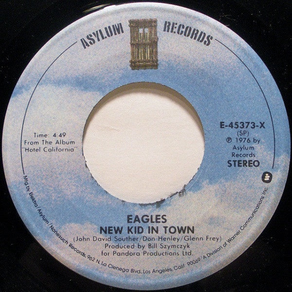 Eagles ‎– New Kid In Town / Victim of Love - VG+ 45rpm 1976 USA - Rock - Shuga Records