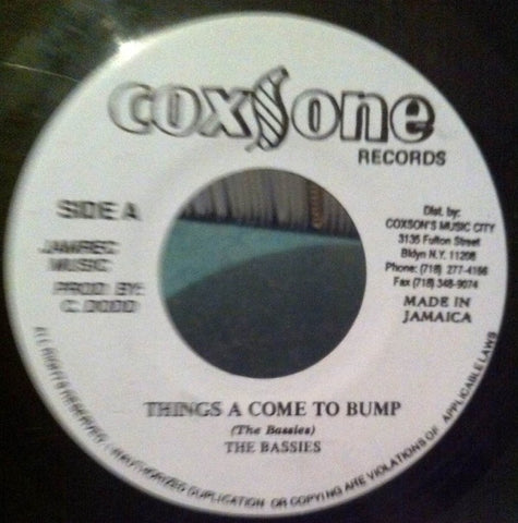 The Bassies - Thing A Come To Bump / Version - VG+ 7" Single 45rpm Coxsone Jamaica - Reggae