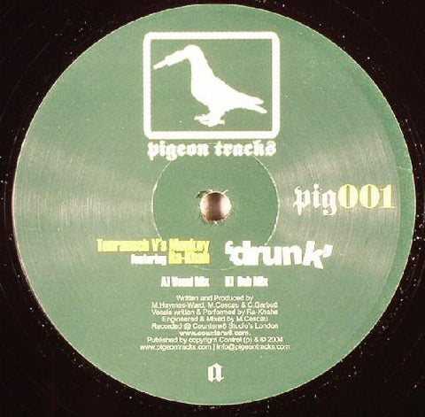 Tonrausch vs. Monkey – Drunk - New 12" Single 2005 UK Pigeon Tracks Vinyl - House