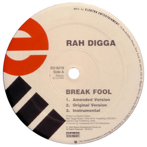 Rah Digga - Break Fool VG+ - 12" Single 2000 Elektra USA - Hip Hop