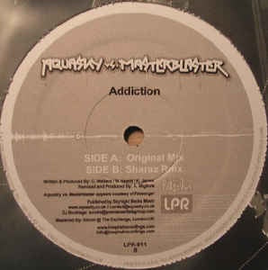 Aquasky vs. Masterblaster - Addiction - VG 12" Single 2004 Low Phat Recordings UK - Electronic / Drum N Bass