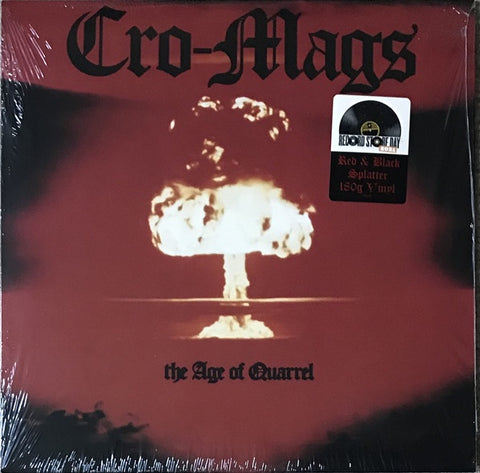 Cro-Mags ‎– The Age Of Quarrel (1986) - New LP Record Store Day 2021 Profile RSD Red & Black Splatter Vinyl - Hardcore / Punk