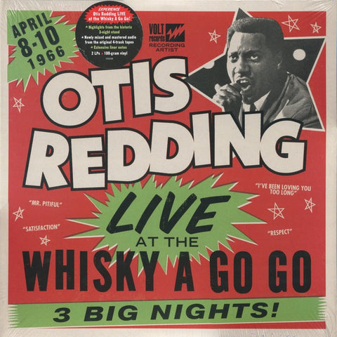 Otis Redding ‎– Live At The Whisky A Go Go (1966) - New 2 Lp Record 2017 USA 180 gram Vinyl - Funk / Soul