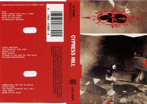Cypress Hill ‎– Cypress Hill - Used Cassette 1991 Ruffhouse - Hip Hop