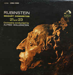 Rubinstein, Mozart, Alfred Wallenstein - Mozart Concertos 21 And 23 - VG 1962 Living Stereo (Shaded Dog) USA - Classical