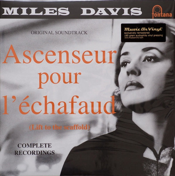 Miles Davis ‎– Ascenseur Pour L'Échafaud (Lift To The Scaffold) (1958) - New 2 LP Record 2011 Music On Vinyl Europe Import 180 gram - Jazz / Hard Bop / Modal - Shuga Records