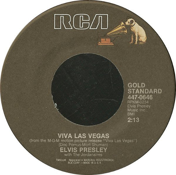 Elvis Presley ‎– Viva Las Vegas / What'd I Say - New 7" Vinyl RCA: Gold Standard Series Reissue - Rock