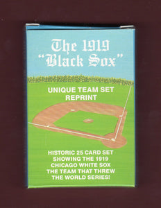 The 1919 Chicago "Black Sox" - 25 Baseball Card Set of the Chicago White Sox - Vinatge