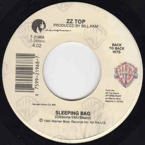ZZ Top - Sleeping Bag / Rough Boy - VG+ 7" Single 45RPM 1985 Warner Bros. USA - Pop / Rock
