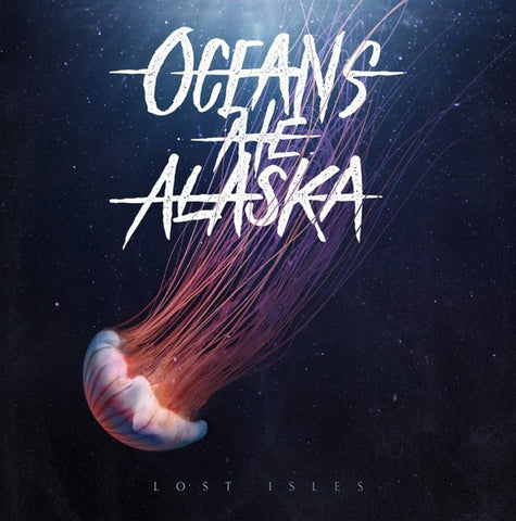 Oceans Ate Alaska ‎– Lost Isles - Mint- (corner cover dent) LP Record 20105 Fearless USA Blue Transparent With Bone Splatter Vinyl - Metalcore