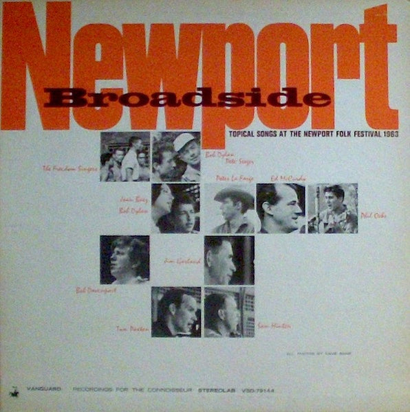 Various ‎(Bob Dylan/Phil Ochs/Joan Baez) – Newport Broadside - VG+ LP Record 1968 Vanguard USA Stereo Original Vinyl - Folk / Gospel / Country Blues - Shuga Records